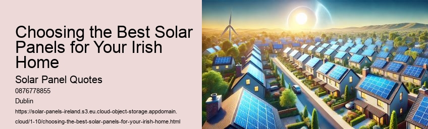 The Economic Case for Investing in Solar Panels in Ireland