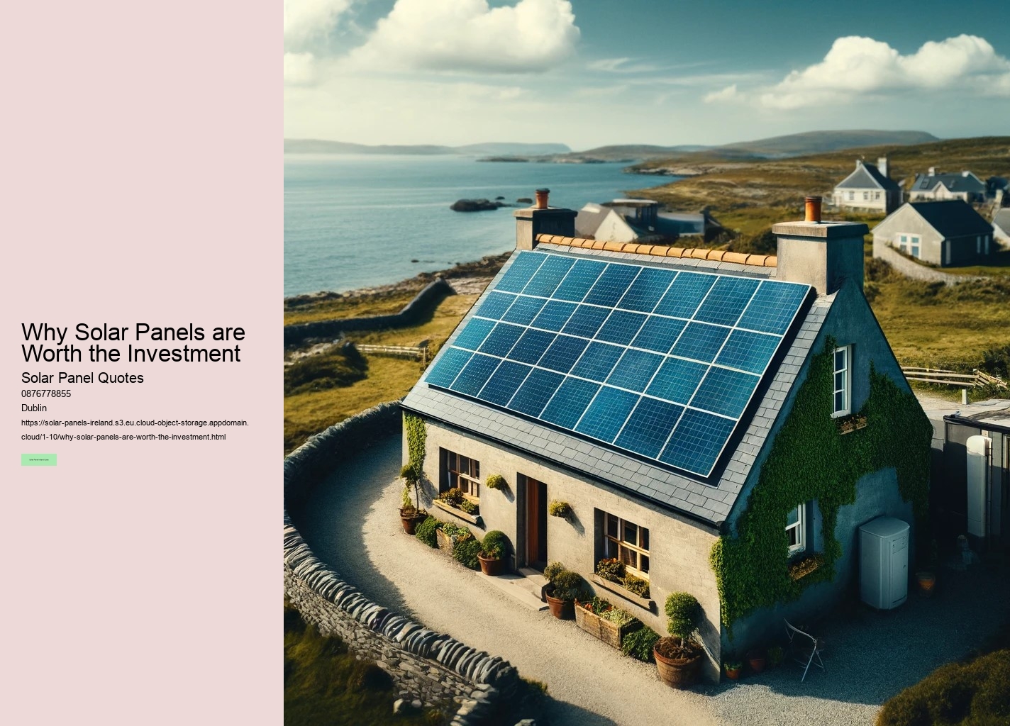 The Economic Case for Investing in Solar Panels in Ireland